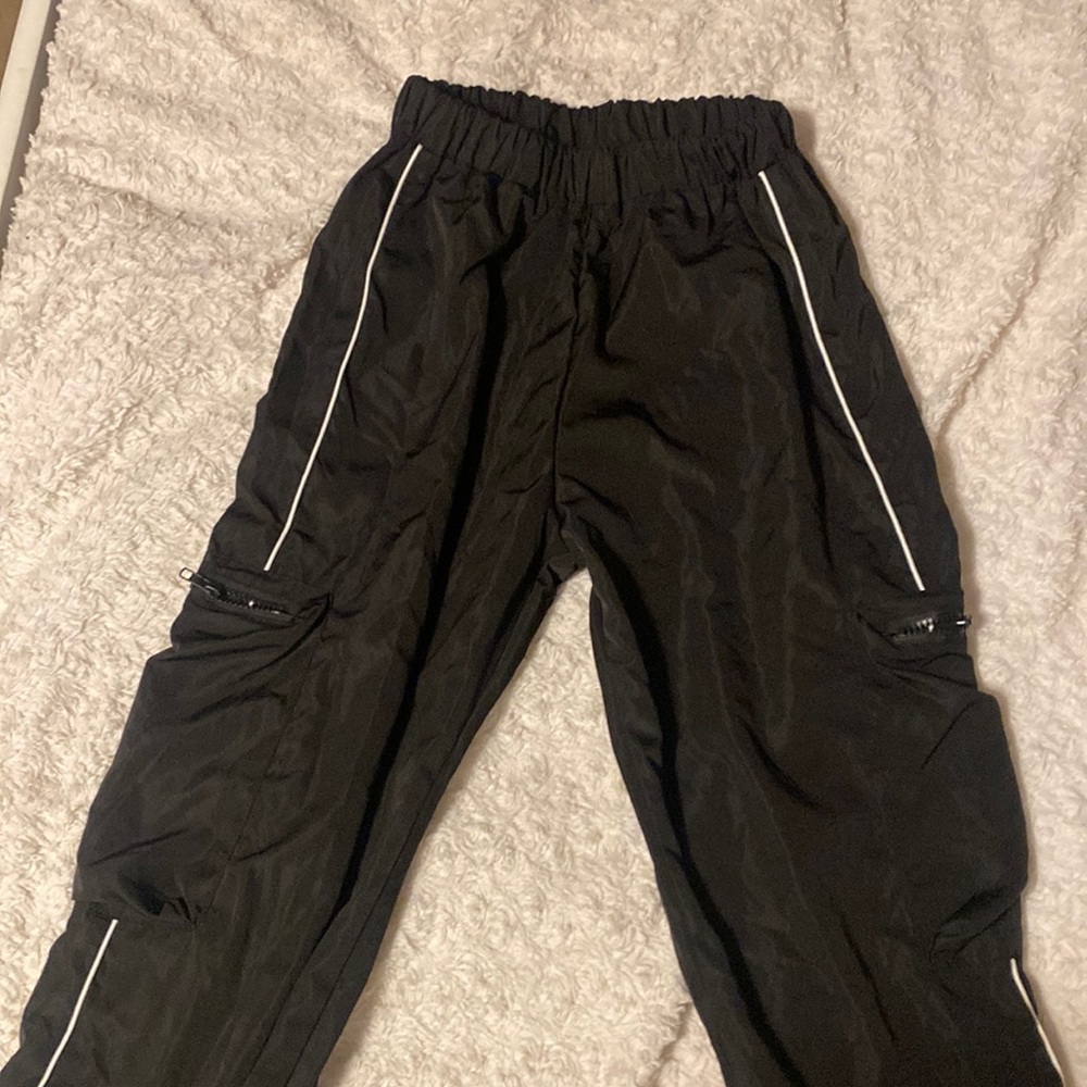 Shein black and white stripper joggers🩷🖤